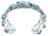 Gem Stone Authentic Silver Multicolor Cuff Bracelet GS57416